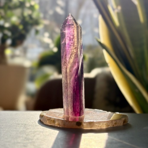 Fluorit obelisk kristall - obelisk, |