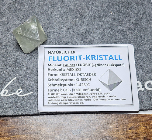 Fluorit kristall oktader - fluorit, –