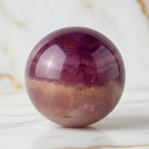 Fluorit kugel 4cm edelstein - kugel,