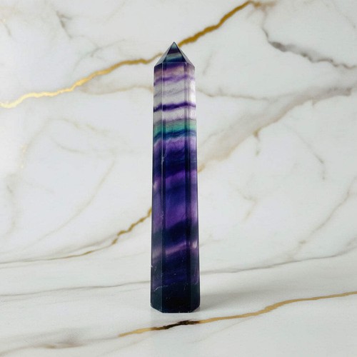 Fluorit obelisk 5cm - fluorit, 7,5cm