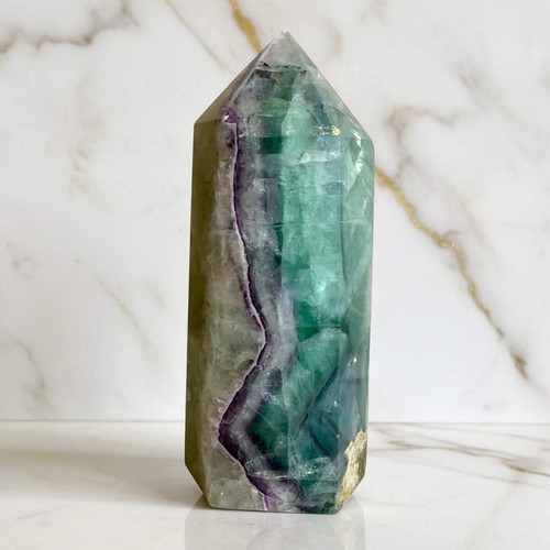 Fluorit obelisk 5cm - fluorit, 12,5cm